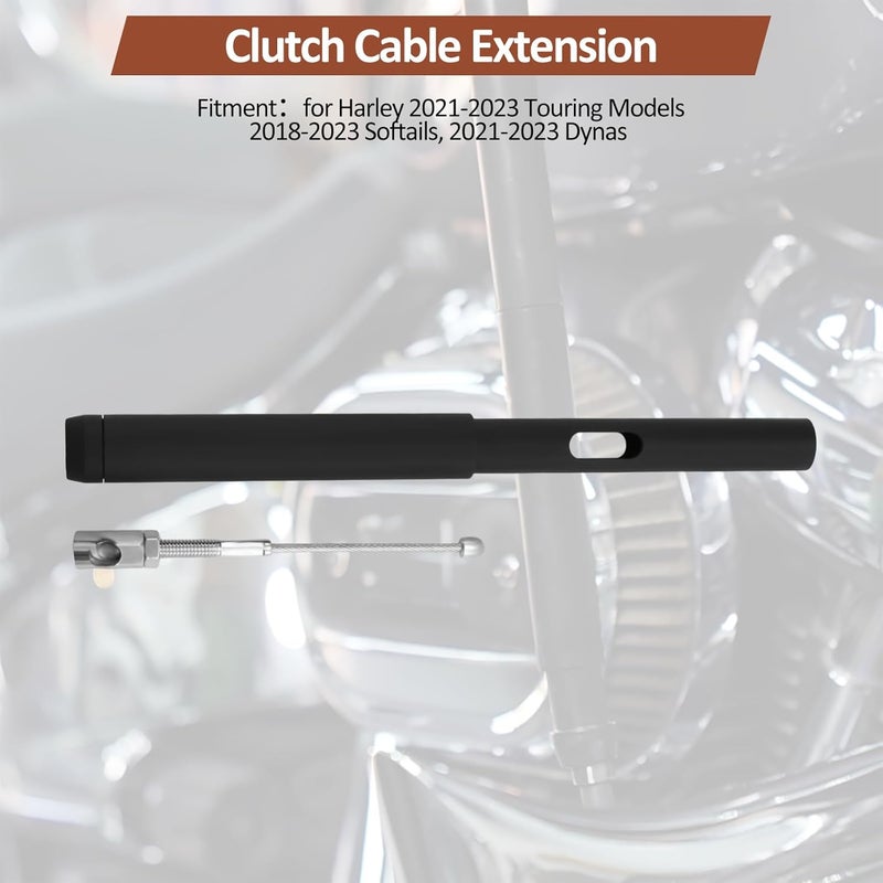 XIDAODIT Clutch Cable Extension Motorcycle Handlebar Clutch Cable Replacement Compatible with Harley 2021-2023 Touring Models,18-23 Softails,21-23 Dynas(4inch) - Image 4